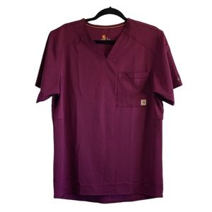 Carhartt Force V-Neck Back Vent Scrub Top Small Men’s